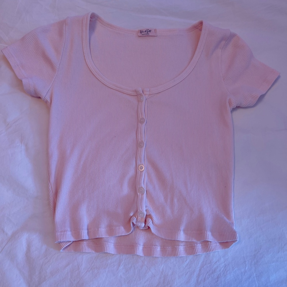 Brandy Melville Zelly Top - light pink
